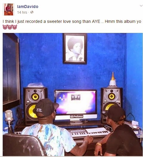 DAVIDO APOST PICHA AKIWA NA DIAMOND STUDIO NA KUANDIKA UJUMBE ULIOTUACHA NJIA PANDA!