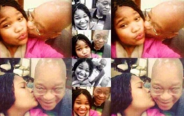 Picha ya Rais Zuma wa Afrika Kusini akimbusu msichana huyu yawa gumzo