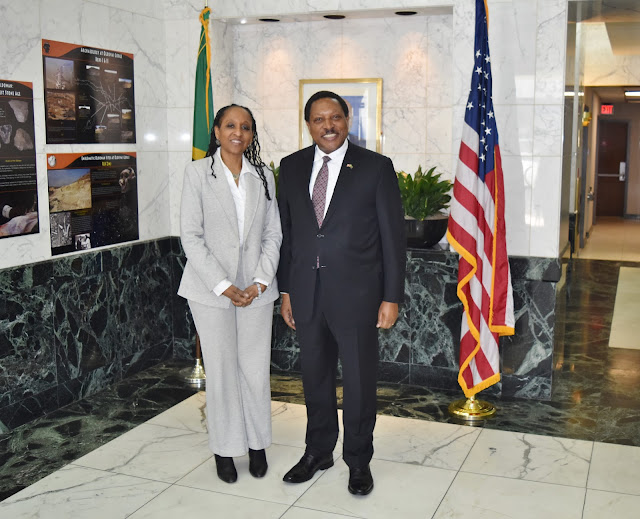 MHE. BALOZI MAKILA JAMES ATEMBELEA UBALOZI WA TANZANIA, WASHINGTON, D.C