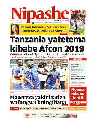MAGAZETI YA LEO JUMATATU, MACHI 25, 2019