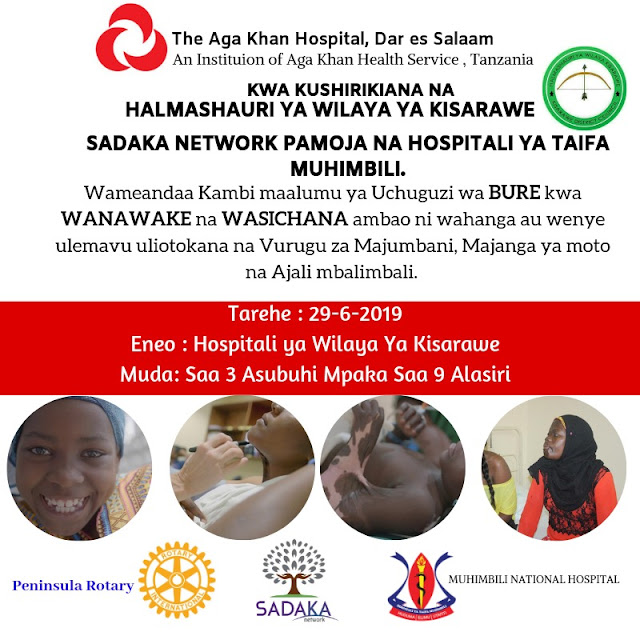 KAMBI MAALUM KWA WANAWAKE WENYE MAKOVU,ULEMAVU ULIOTOKANA NA VURUGU MAJUMBANI AU AJALI KUFANYIKA JUMAMOSI HII KISARAWE