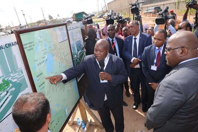 RAIS TSHISEKEDI WA DRC ATEMBELEA BANDARI YA DAR ES SALAAM, AKAGUA MAENDELEO YA UJENZI WA RELI YA KISASA (SGR)