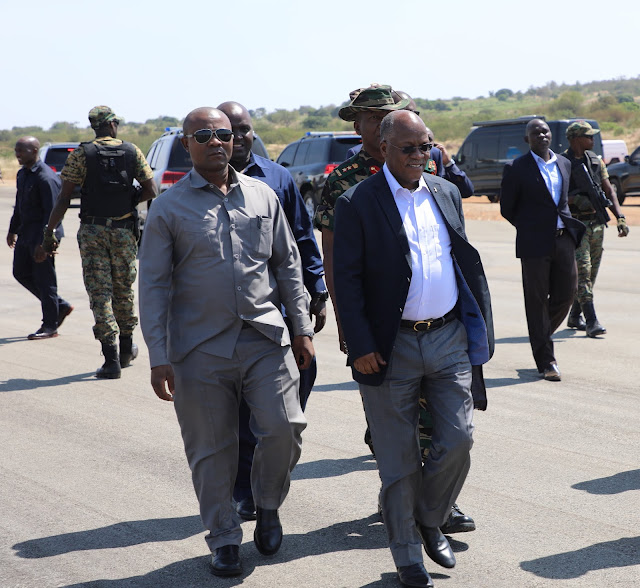 ATUA UWANJA WA NDEGE CHATO KWA MARA YA KWANZA