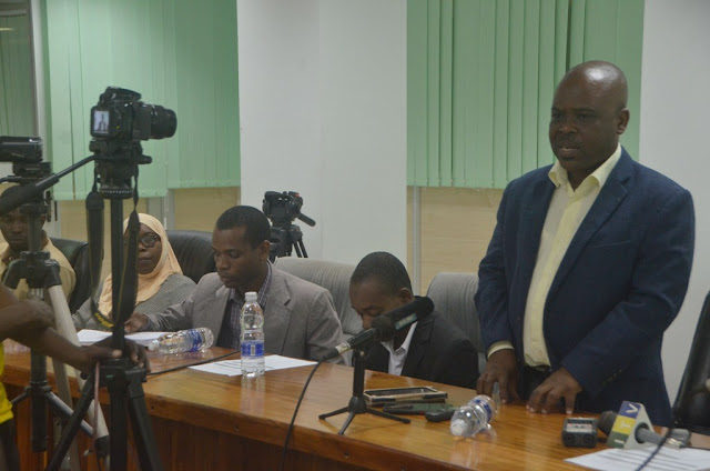 WAZIRI WA NCHI OFISI YA RAIS UTUMISHI WA UMMA NA UTAWALA BORA HAROUN ALI SULEIMAN AZUNGUMZA NA WAANDISHI ZANZIBAR