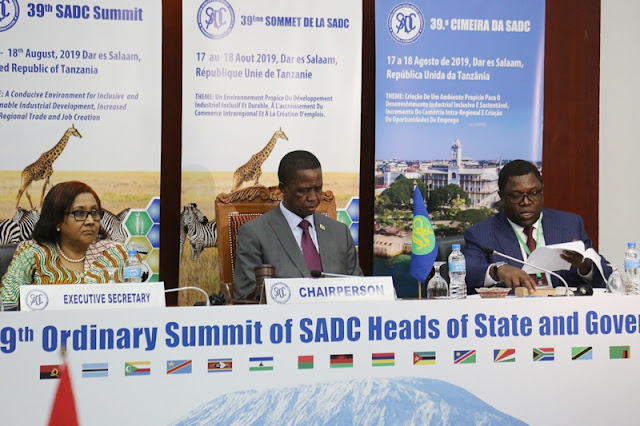 RAIS WA ZAMBIA EDGAR LUNGU AONGOZA KIKAO CHA SIASA, ULINZI NA USALAMA CHA SADC TROIKA JIJINI DAR ES SALAAM