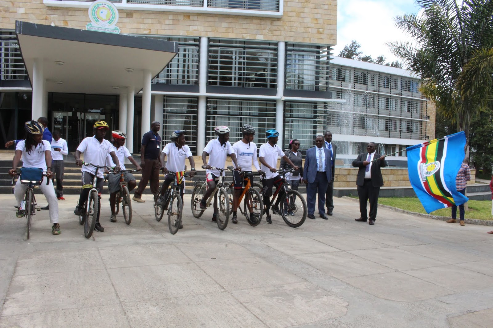 15 CYCLISTS ON EAC BICYCLE TOUR FLAGGED OFF IN ARUSHA