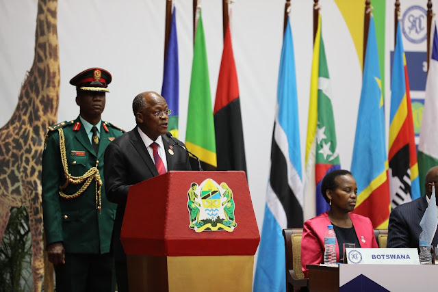 RAIS DK MAGUFULI AKABIDHIWA UENYEKITI SADC , HOTUBA YAKE GUMZO KWA WAKUU WA NCHI WANACHAMA