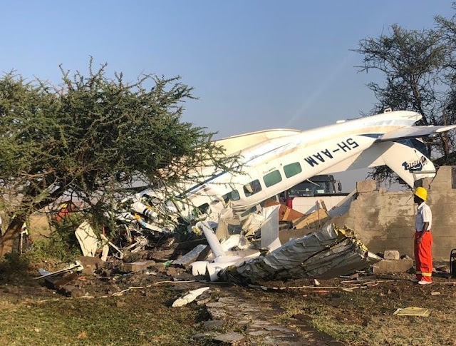 RUBANI NA ABIRIA MMOJA WAPOTEZA MAISHA KUFUATIA NDEGE YA AURIC AIR KUANGUKA SERONERA,SERENGETI MKOANI MARA