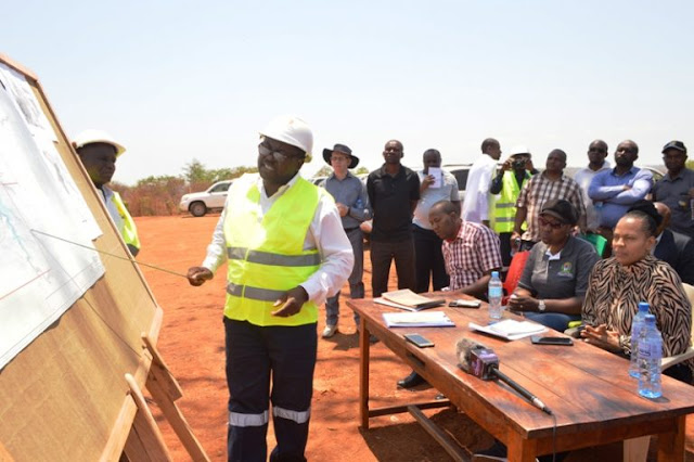 ZIARA YA WAZIRI KAIRUKI MGODI WA MADINI YA GRAPHITE RUANGWA -LINDI