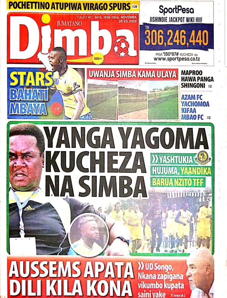 IMEKULETEA VICHWA VYA HABARI MAGAZETI YA LEO NOVEMBA 20,2019