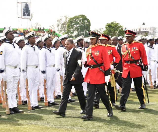 RAIS WA ZANZIBAR DK SHEIN AHUTUBIA KILELE CHA MIAKA 56 YA MAPINDUZI ZANZIBAR.
