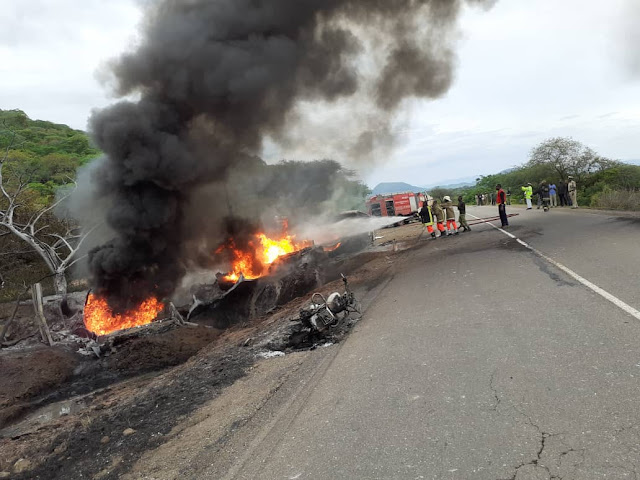 TAARIFA YA AJALI YA GARI KUUNGUA MOTO NA KUSABABISHA MAJERUHI NA UHARIBIFU WA MALI MKOANI MBEYA.