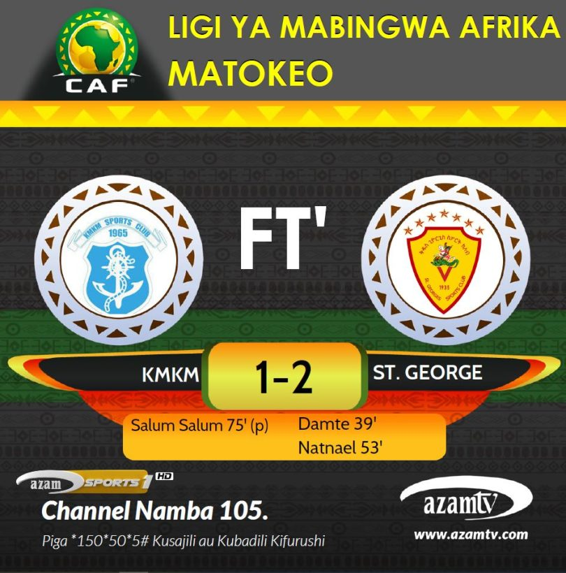 Haya hapa Matokeo KMKM Fc VS St.George CAF Confederation Cup 2023