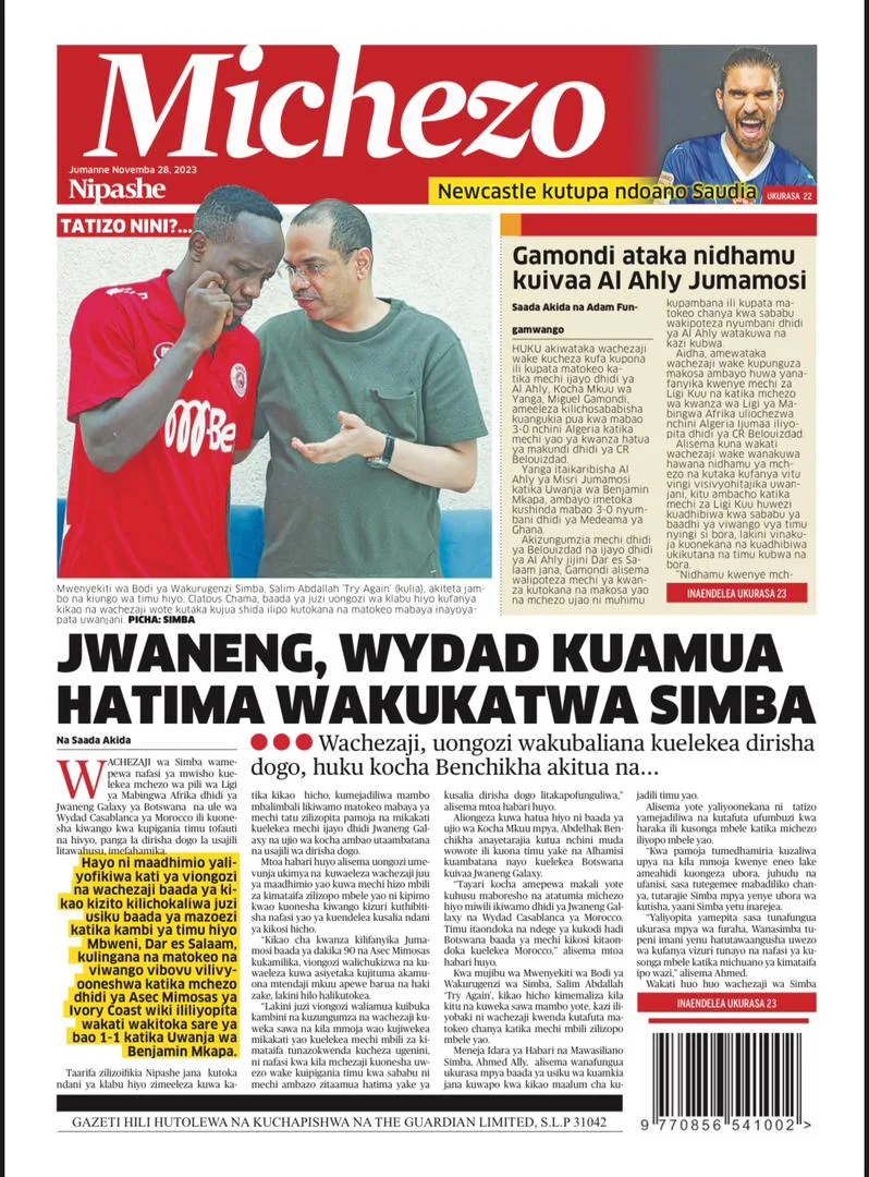 Haya Hapa Magazeti ya Leo Tarehe 28 November 2023