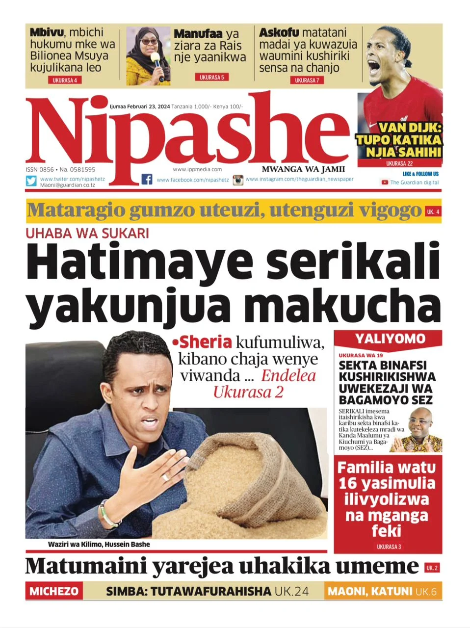 Haya Hapa Magazeti ya Leo Ijumaa February 23, 2024