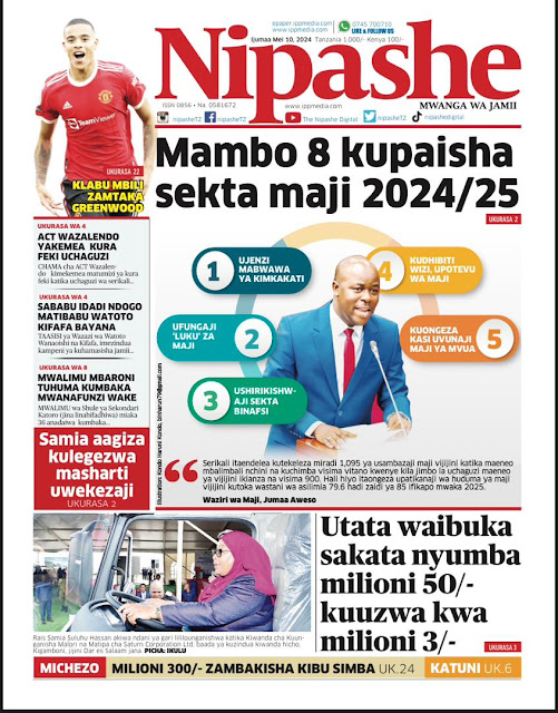 Magazeti ya Leo Tarehe 10 May 2024