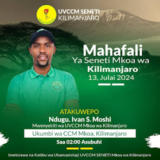 Soma Taarifa hii Muhimu toka UVCCM Mkoa Kilimanjaro