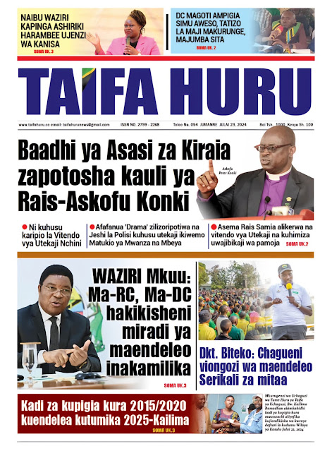 Soma Hapa Magazeti ya Leo Jumanne  23 Julai 2024 - Masama Blog