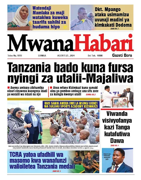 Soma Hapa Magazeti ya leo Ijumaa 23 Agosti 2024