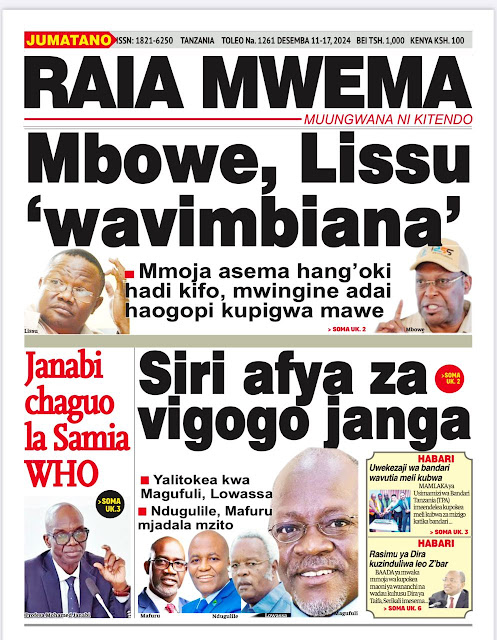 Haya Hapa Magazeti ya Leo Tarehe 11 December 2024