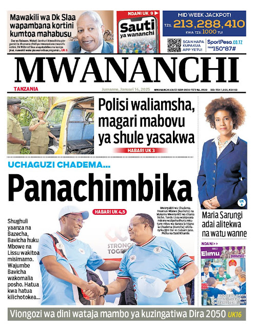 Masama Blog -Soma Hapa Magazeti ya Leo Jumanne  14 Januari 2025