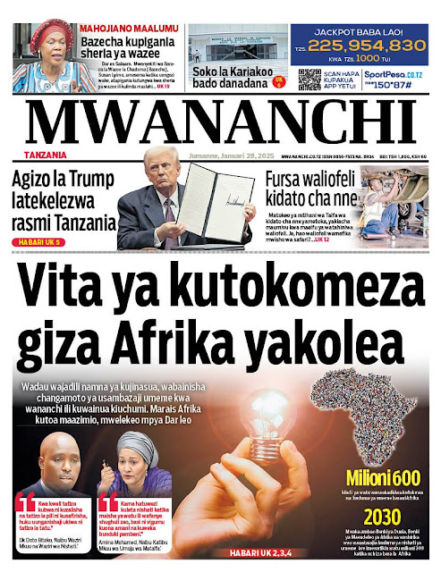 Haya Hapa Magazeti ya Leo Tarehe 28 January 2025