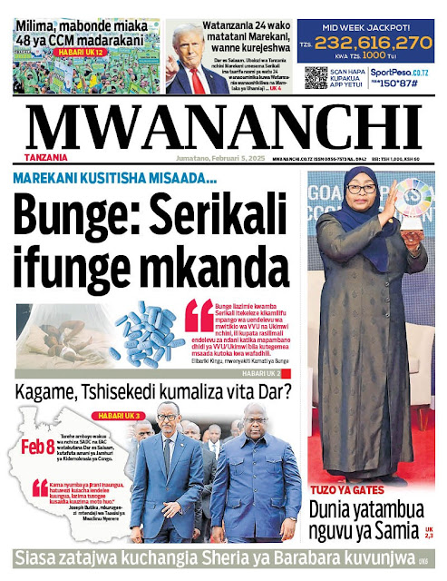 Masama Blog - Soma Hapa Magazeti ya Leo  Jumatano 05 Februari 2025