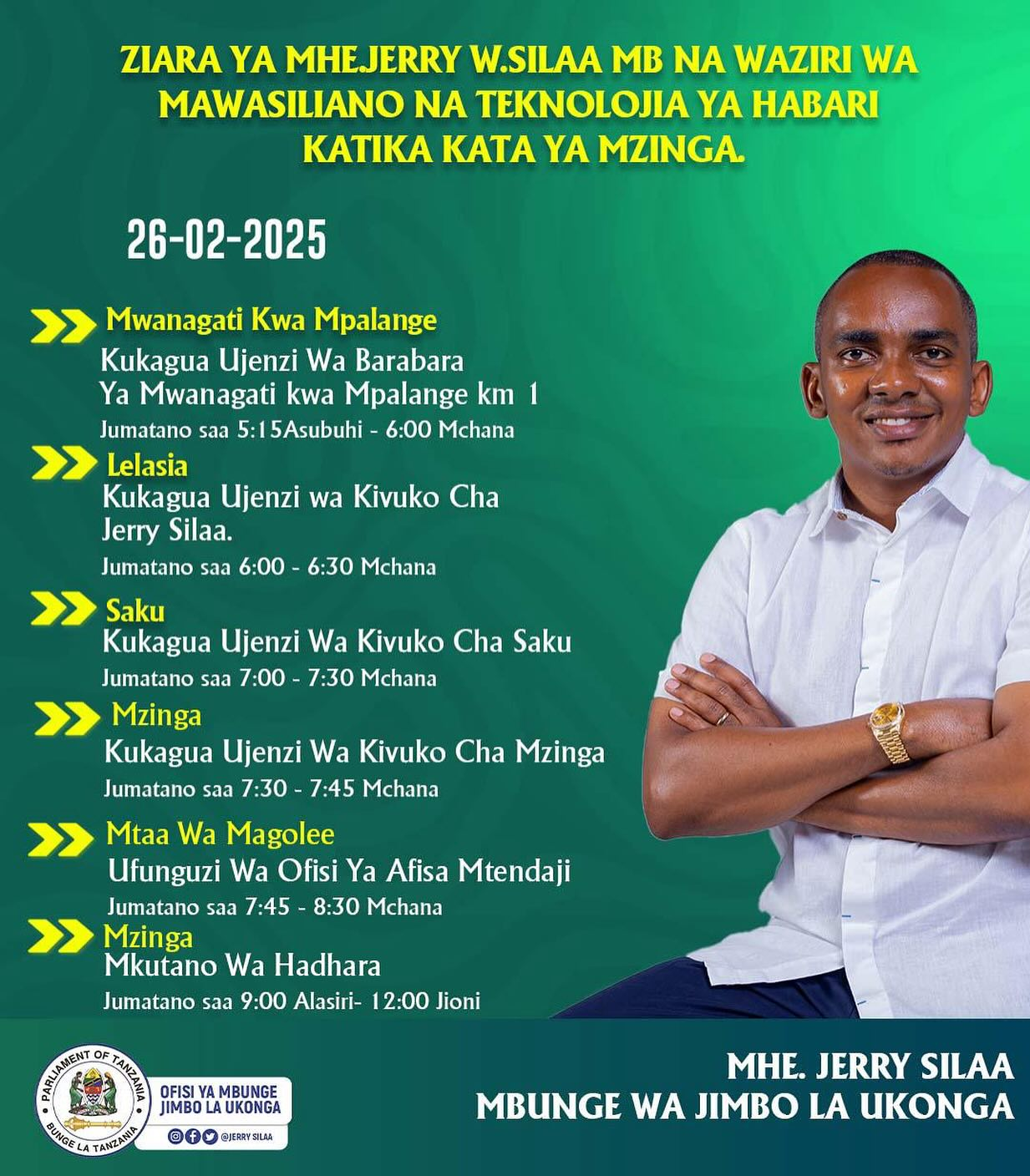Ziara ya Mbunge Jerry Silaa Kata ya Mzinga: Maendeleo, Changamoto na Mustakabali wa Wananchi