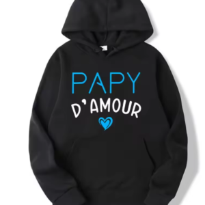 Grandpa Of Love hoodies Human French Letters Dad Papa Papy Gift Men Clothing hoodies