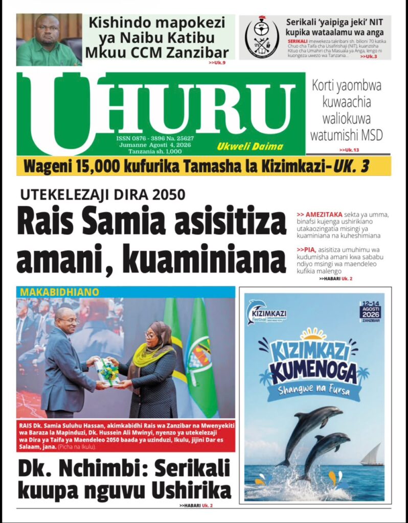 Magazeti ya leo Jumanne 04 Agost 2026